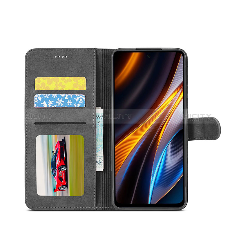 Handytasche Stand Schutzhülle Flip Leder Hülle LC1 für Xiaomi Redmi Note 12T Pro 5G