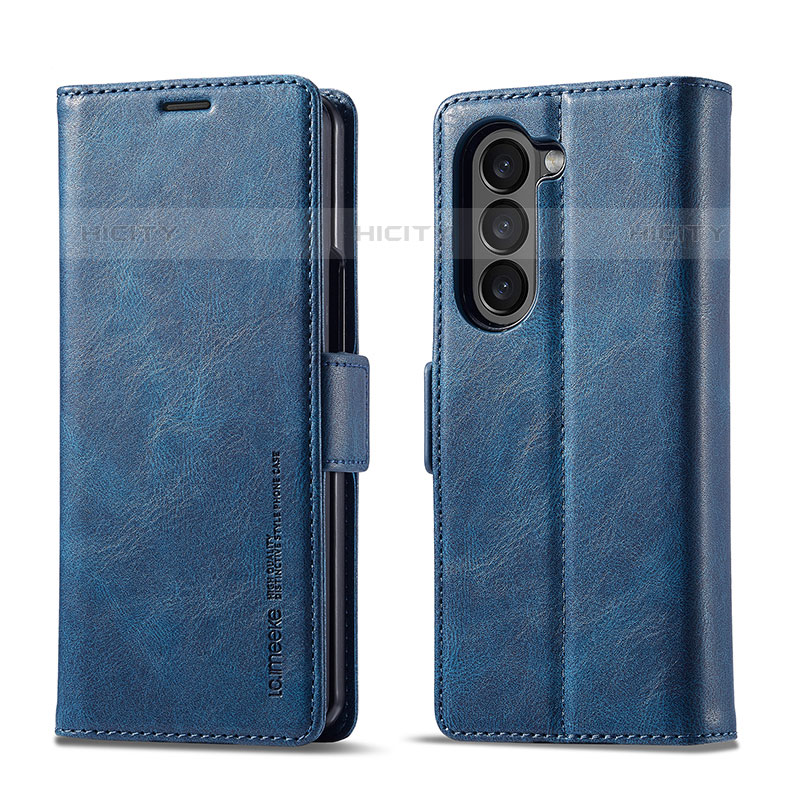 Handytasche Stand Schutzhülle Flip Leder Hülle LC2 für Samsung Galaxy Z Fold5 5G