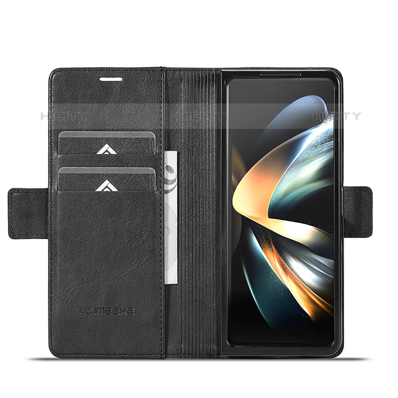 Handytasche Stand Schutzhülle Flip Leder Hülle LC2 für Samsung Galaxy Z Fold5 5G