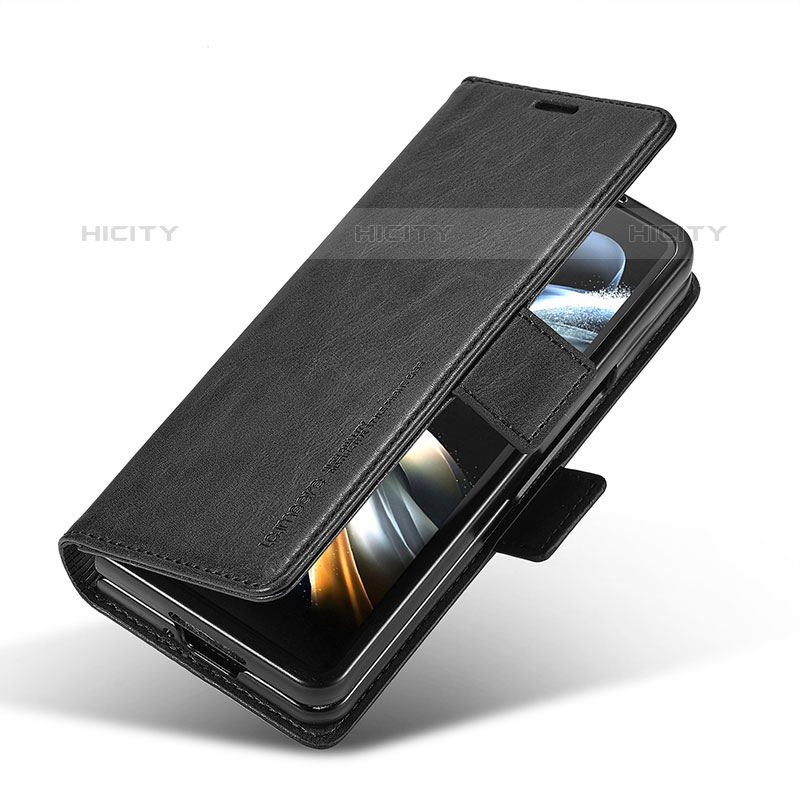 Handytasche Stand Schutzhülle Flip Leder Hülle LC2 für Samsung Galaxy Z Fold5 5G