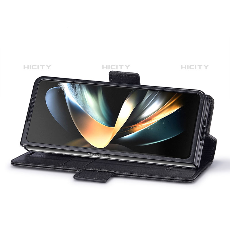 Handytasche Stand Schutzhülle Flip Leder Hülle LC2 für Samsung Galaxy Z Fold5 5G