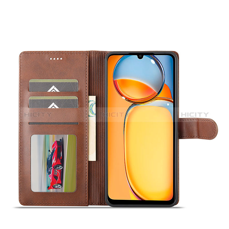 Handytasche Stand Schutzhülle Flip Leder Hülle LC2 für Xiaomi Poco C65