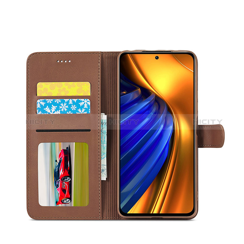 Handytasche Stand Schutzhülle Flip Leder Hülle LC2 für Xiaomi Poco F4 5G