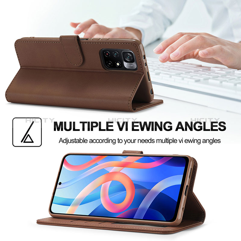 Handytasche Stand Schutzhülle Flip Leder Hülle LC2 für Xiaomi Poco M4 Pro 5G