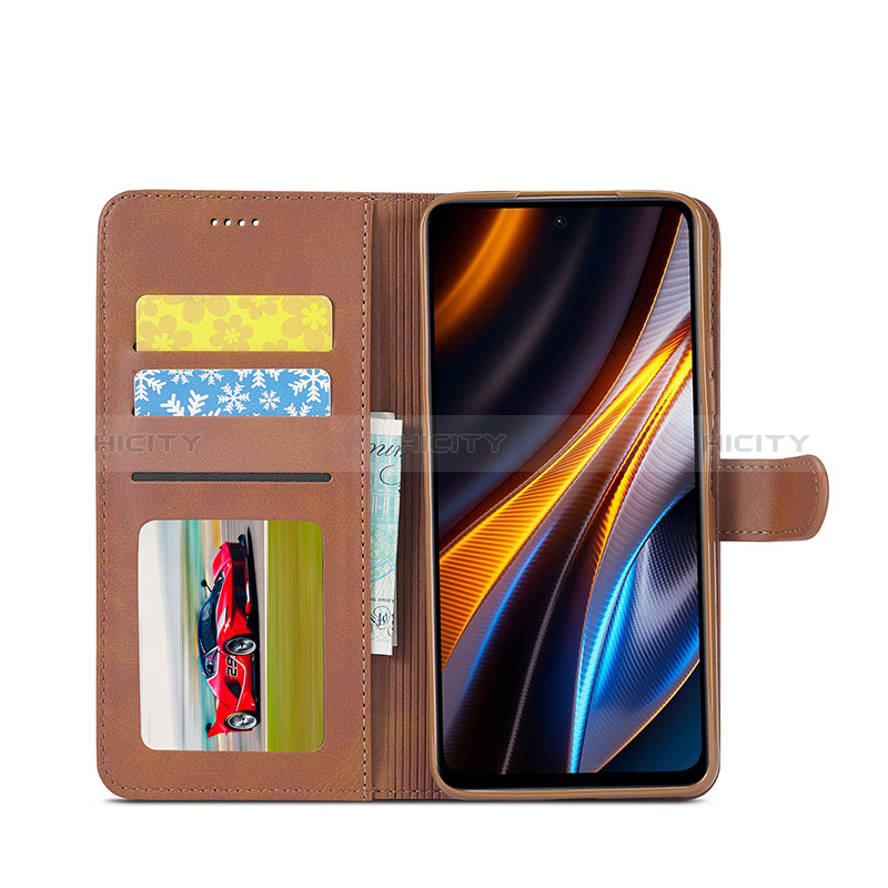 Handytasche Stand Schutzhülle Flip Leder Hülle LC2 für Xiaomi Poco X4 GT 5G