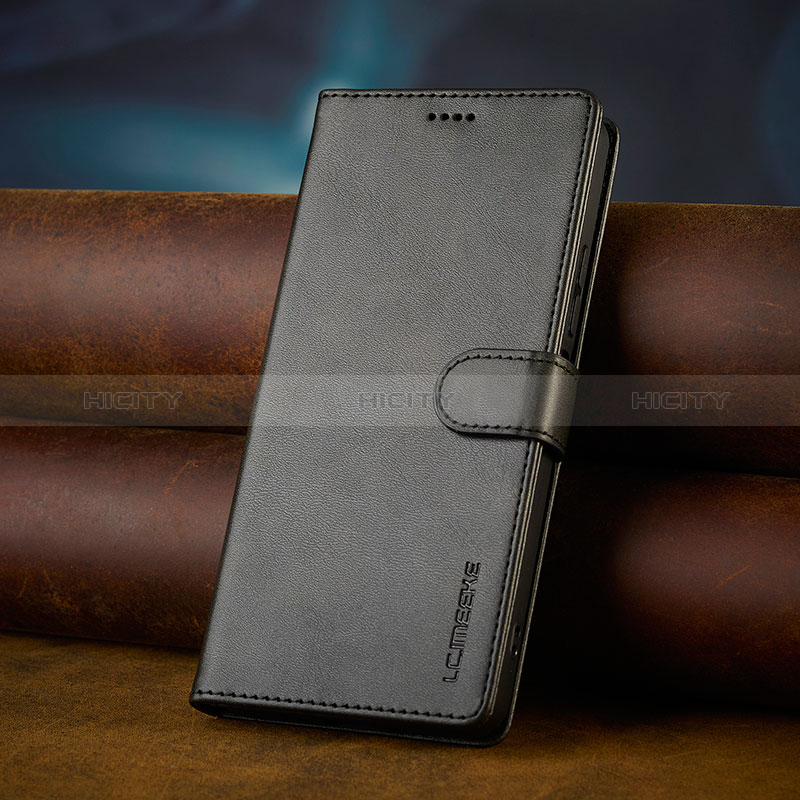 Handytasche Stand Schutzhülle Flip Leder Hülle LC2 für Xiaomi Redmi 13C Schwarz Plus