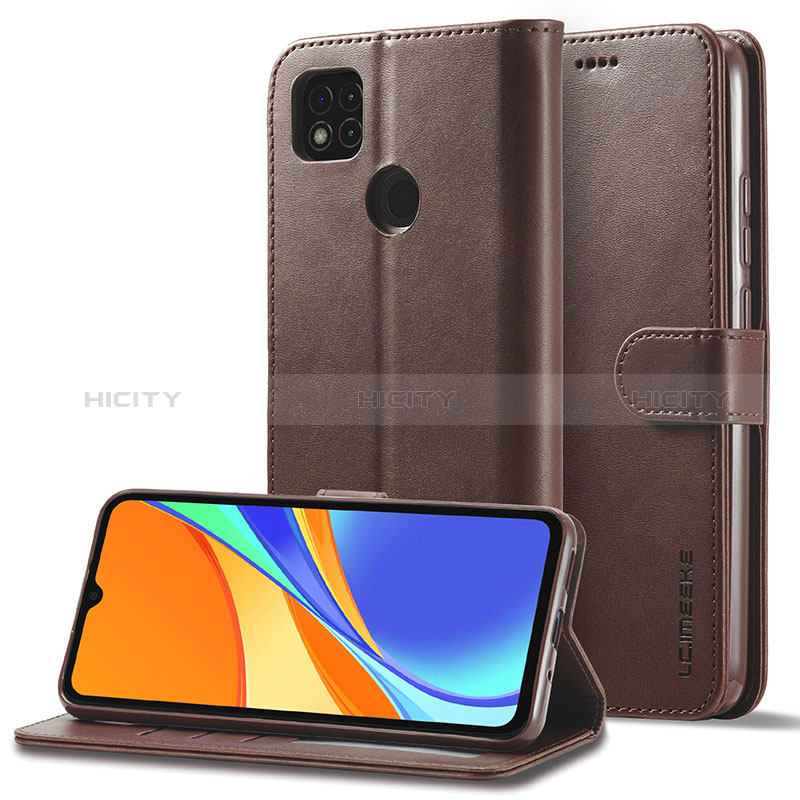 Handytasche Stand Schutzhülle Flip Leder Hülle LC2 für Xiaomi Redmi 9 India groß