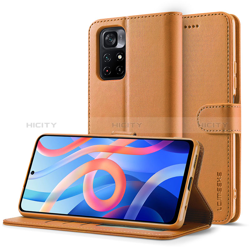 Handytasche Stand Schutzhülle Flip Leder Hülle LC2 für Xiaomi Redmi Note 11T 5G groß