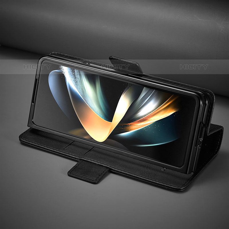 Handytasche Stand Schutzhülle Flip Leder Hülle LC3 für Samsung Galaxy Z Fold5 5G