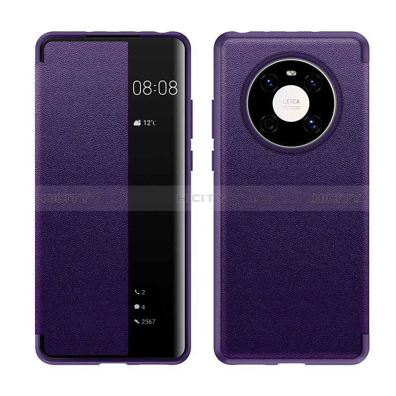 Handytasche Stand Schutzhülle Flip Leder Hülle LF1 für Huawei Mate 40 Violett