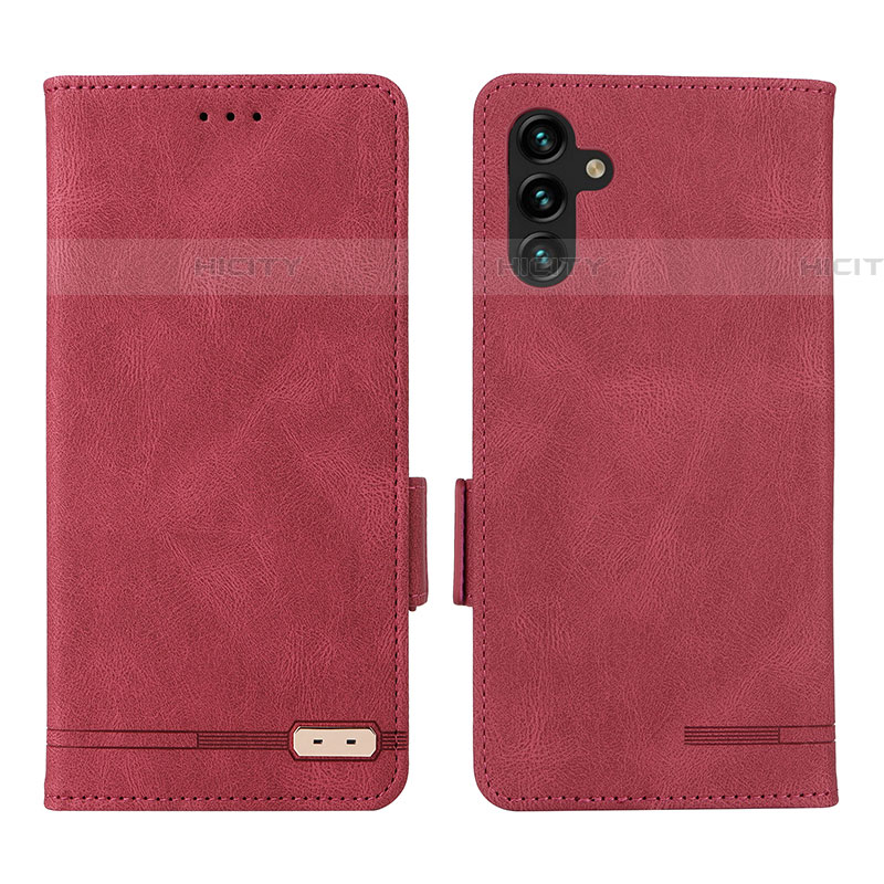 Handytasche Stand Schutzhülle Flip Leder Hülle LZ1 für Samsung Galaxy A04s Rot Plus