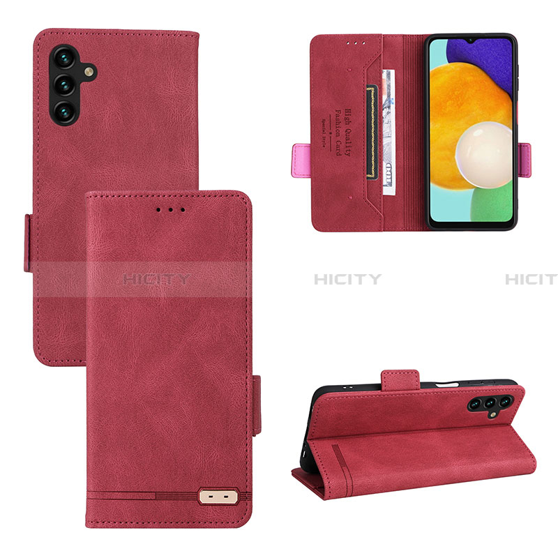 Handytasche Stand Schutzhülle Flip Leder Hülle LZ3 für Samsung Galaxy A13 5G Rot