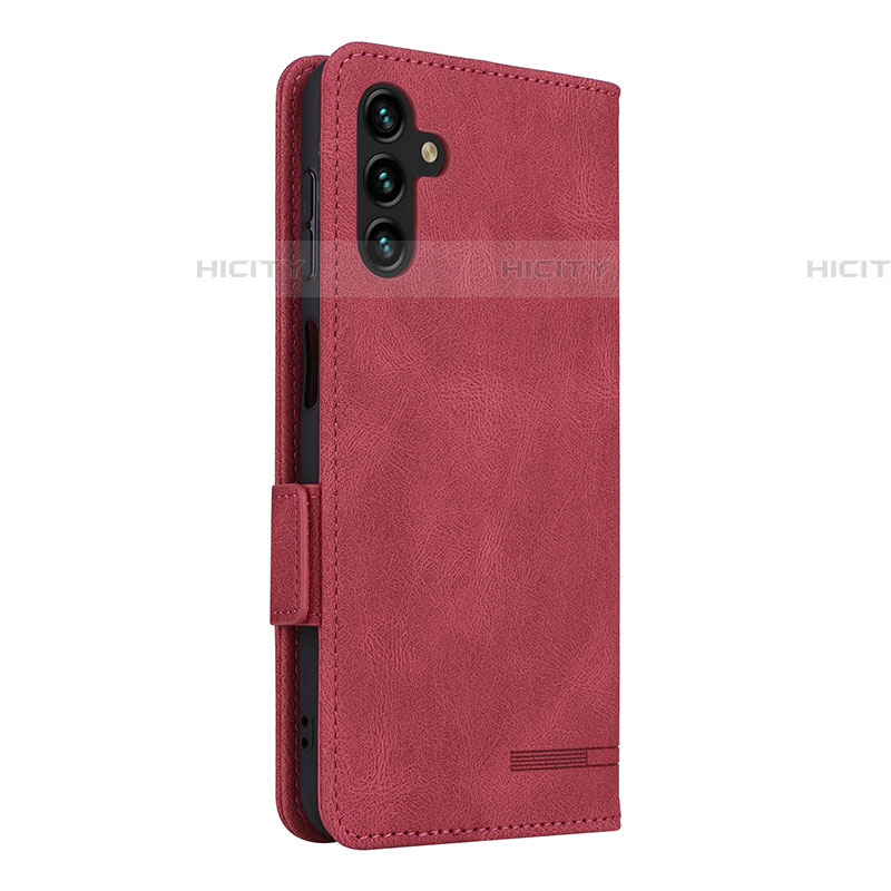 Handytasche Stand Schutzhülle Flip Leder Hülle LZ4 für Samsung Galaxy A04s Rot Plus