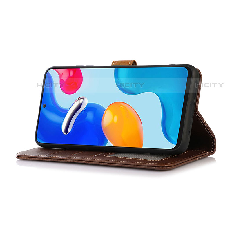 Handytasche Stand Schutzhülle Flip Leder Hülle M01L für Motorola Moto E32s groß