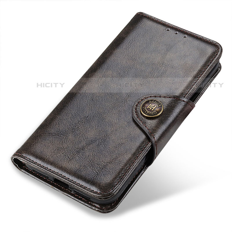 Handytasche Stand Schutzhülle Flip Leder Hülle M01L für Motorola Moto G51 5G Bronze