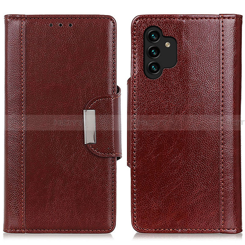 Handytasche Stand Schutzhülle Flip Leder Hülle M01L für Samsung Galaxy A13 5G Braun