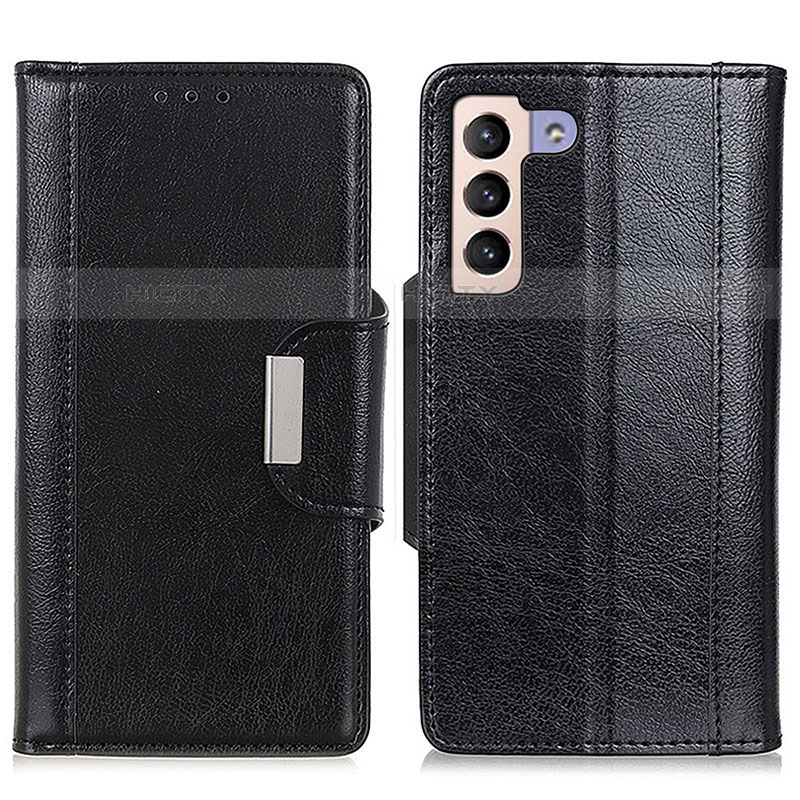 Handytasche Stand Schutzhülle Flip Leder Hülle M01L für Samsung Galaxy S21 5G Schwarz