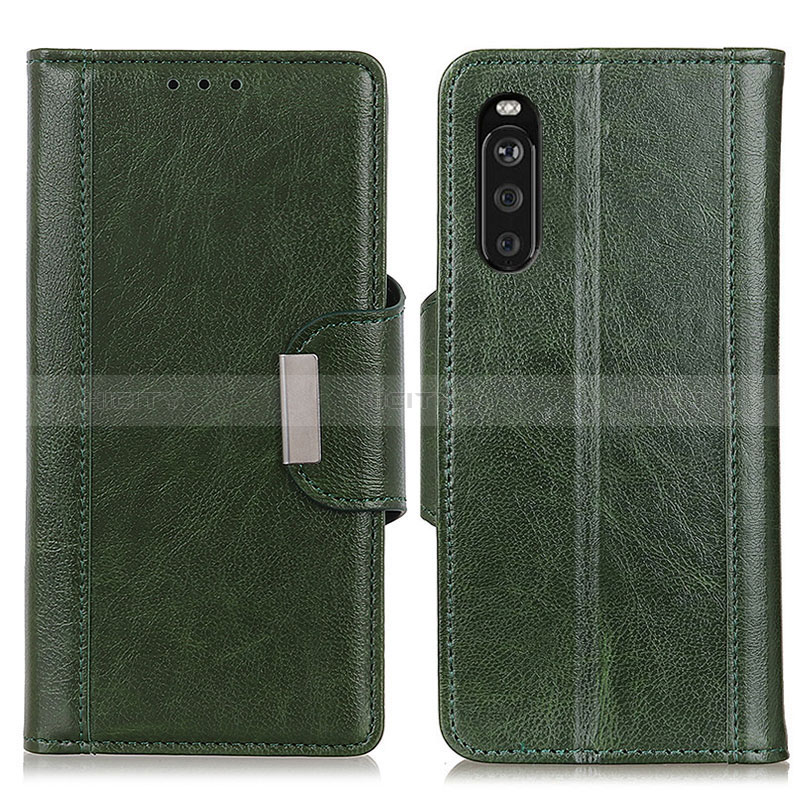 Handytasche Stand Schutzhülle Flip Leder Hülle M01L für Sony Xperia 10 III Grün