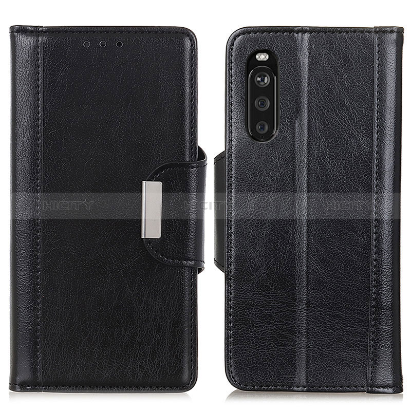 Handytasche Stand Schutzhülle Flip Leder Hülle M01L für Sony Xperia 10 III Lite Schwarz Plus