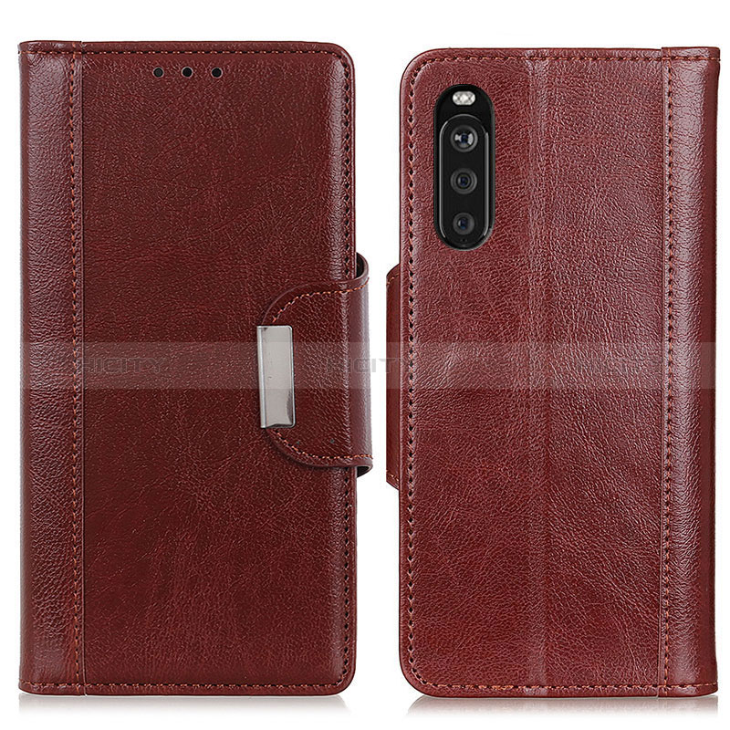 Handytasche Stand Schutzhülle Flip Leder Hülle M01L für Sony Xperia 10 III SO-52B Braun