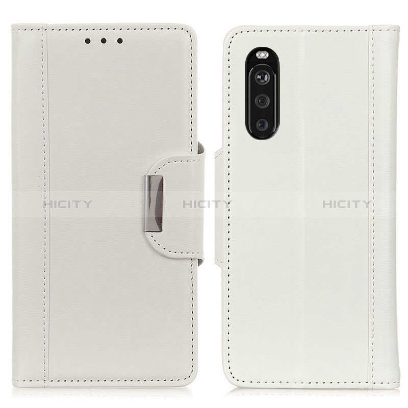 Handytasche Stand Schutzhülle Flip Leder Hülle M01L für Sony Xperia 10 III SO-52B Weiß