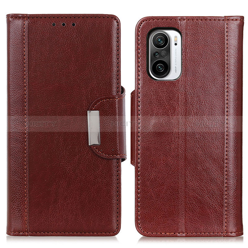 Handytasche Stand Schutzhülle Flip Leder Hülle M01L für Xiaomi Redmi K40 5G Braun