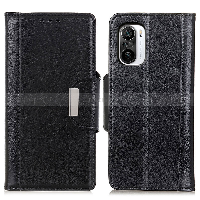 Handytasche Stand Schutzhülle Flip Leder Hülle M01L für Xiaomi Redmi K40 5G Schwarz