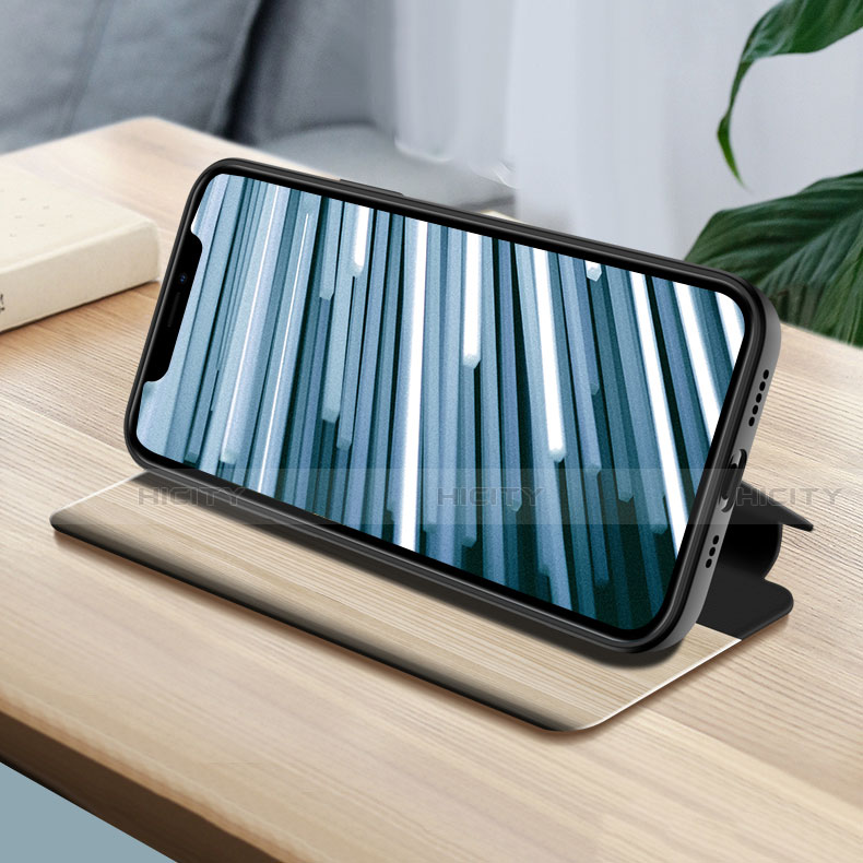 Handytasche Stand Schutzhülle Flip Leder Hülle M02 für Apple iPhone 13 Pro groß