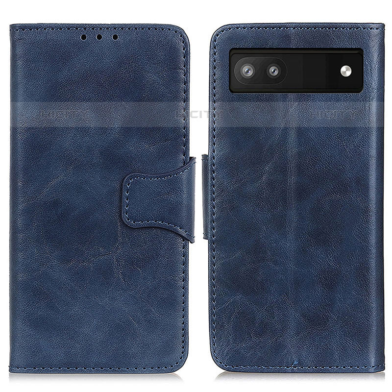 Handytasche Stand Schutzhülle Flip Leder Hülle M02L für Google Pixel 6a 5G Blau Plus