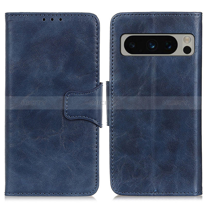 Handytasche Stand Schutzhülle Flip Leder Hülle M02L für Google Pixel 8 Pro 5G Blau