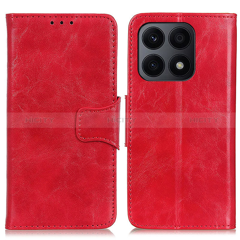 Handytasche Stand Schutzhülle Flip Leder Hülle M02L für Huawei Honor X8a 4G Rot