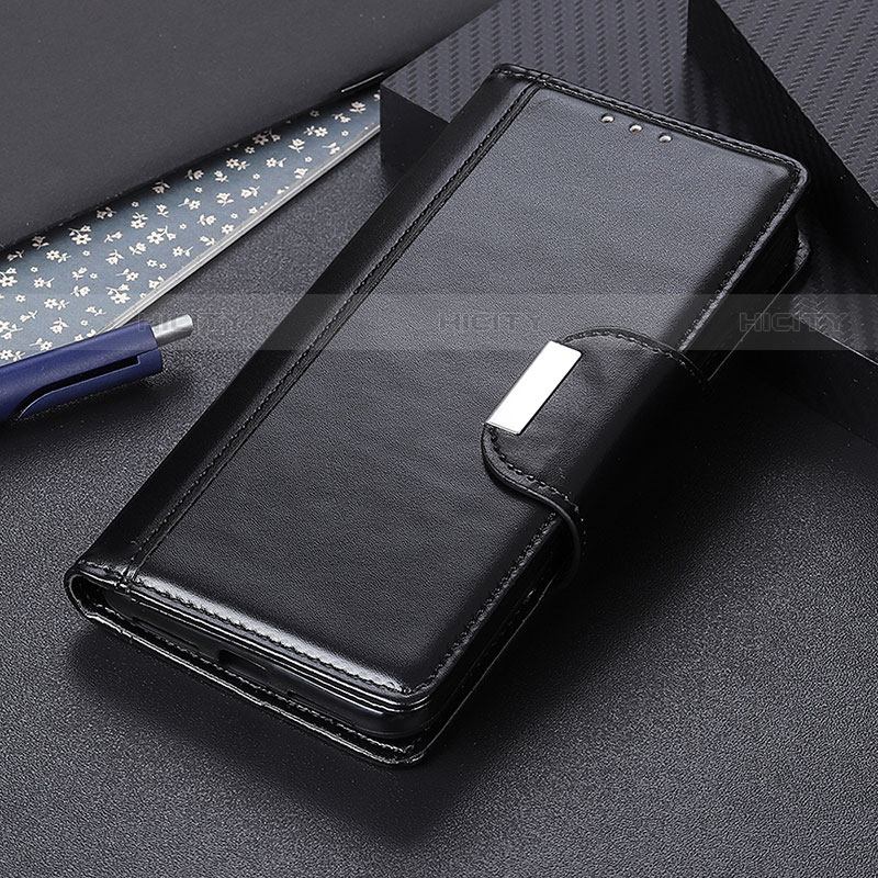 Handytasche Stand Schutzhülle Flip Leder Hülle M02L für Motorola Moto G10 Power Schwarz