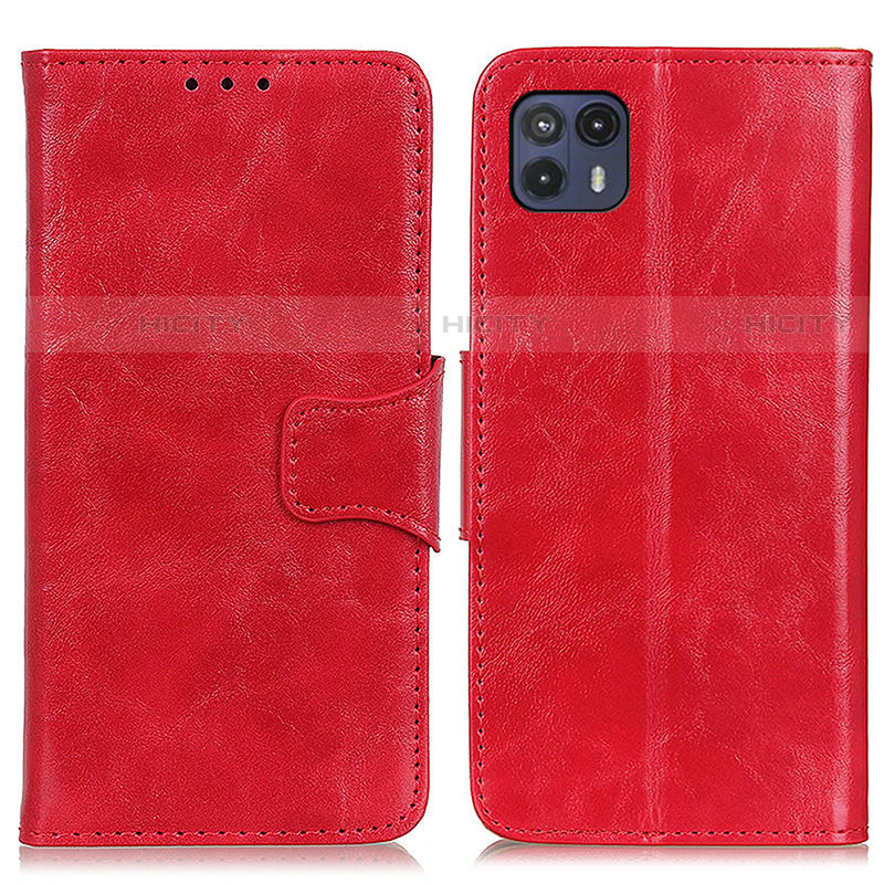 Handytasche Stand Schutzhülle Flip Leder Hülle M02L für Motorola Moto G50 5G Rot