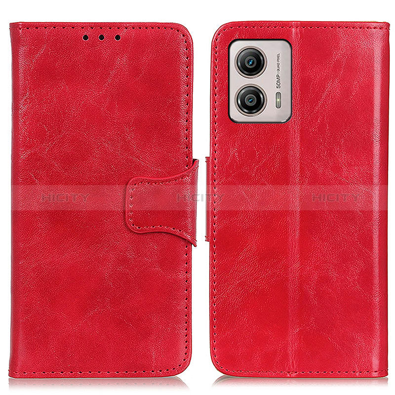 Handytasche Stand Schutzhülle Flip Leder Hülle M02L für Motorola Moto G53j 5G Rot