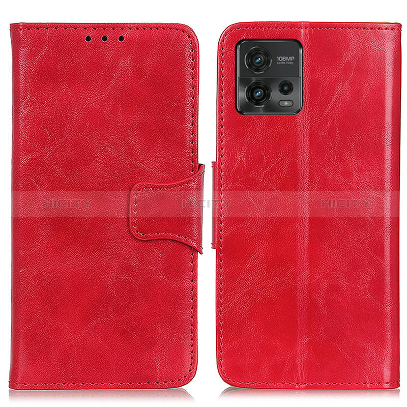 Handytasche Stand Schutzhülle Flip Leder Hülle M02L für Motorola Moto G72 Rot