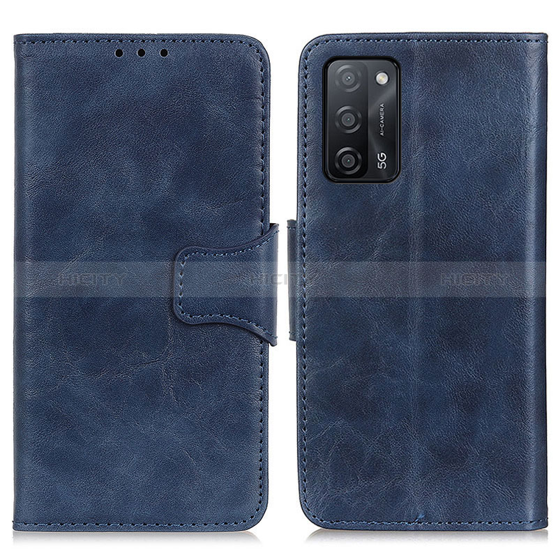 Handytasche Stand Schutzhülle Flip Leder Hülle M02L für Oppo A56 5G Blau Plus