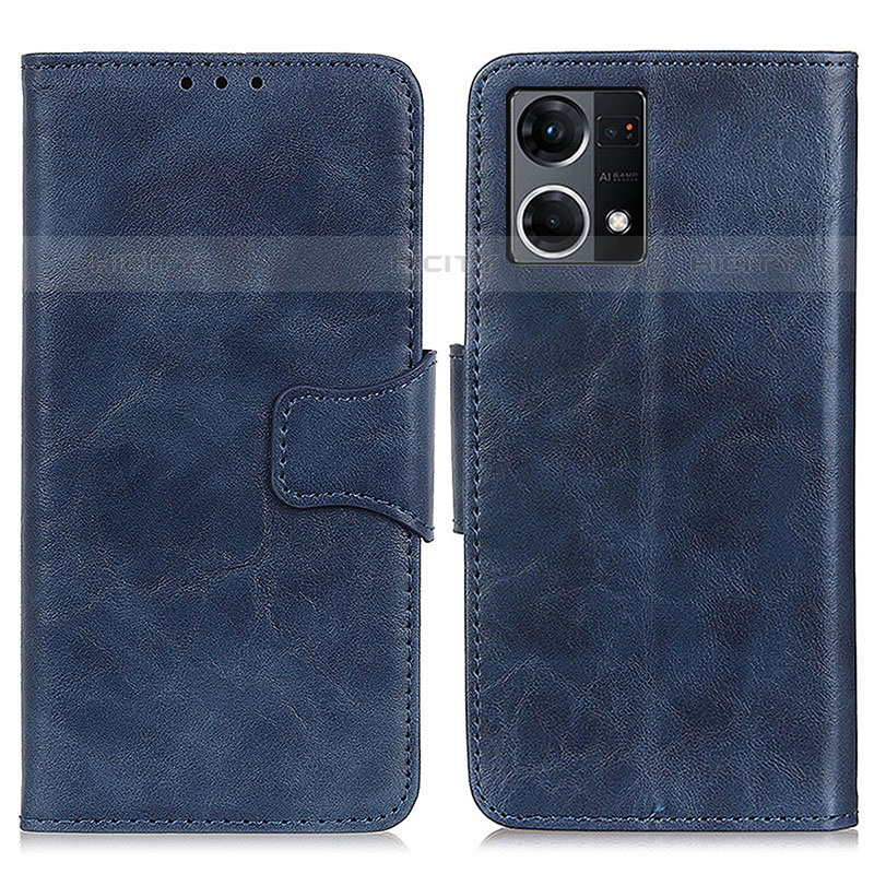 Handytasche Stand Schutzhülle Flip Leder Hülle M02L für Oppo F21s Pro 4G Blau Plus