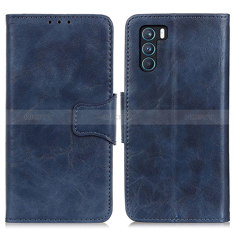 Handytasche Stand Schutzhülle Flip Leder Hülle M02L für Oppo K9 Pro 5G Blau