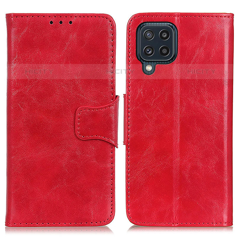 Handytasche Stand Schutzhülle Flip Leder Hülle M02L für Samsung Galaxy M32 4G Rot Plus