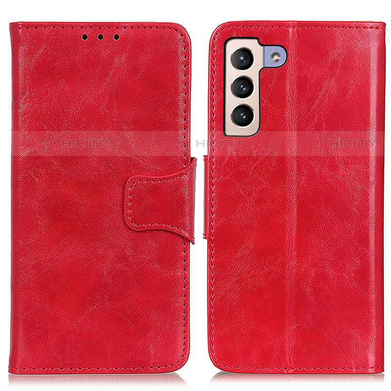 Handytasche Stand Schutzhülle Flip Leder Hülle M02L für Samsung Galaxy S21 5G Rot