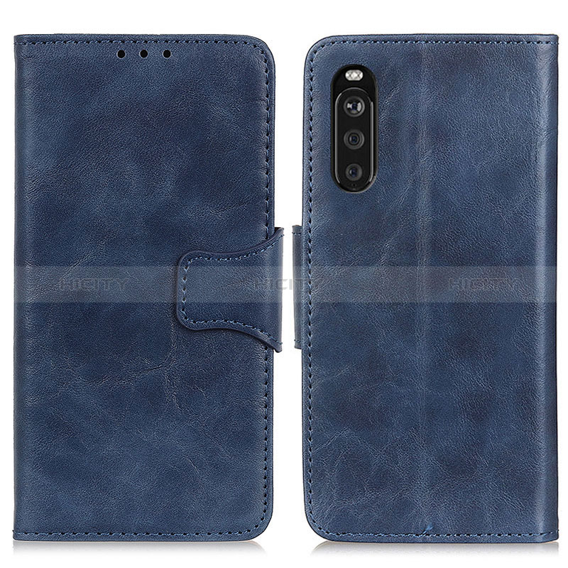 Handytasche Stand Schutzhülle Flip Leder Hülle M02L für Sony Xperia 10 III Blau Plus