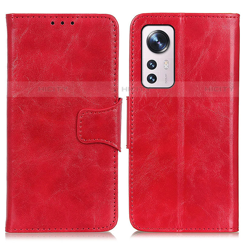 Handytasche Stand Schutzhülle Flip Leder Hülle M02L für Xiaomi Mi 12X 5G Rot Plus