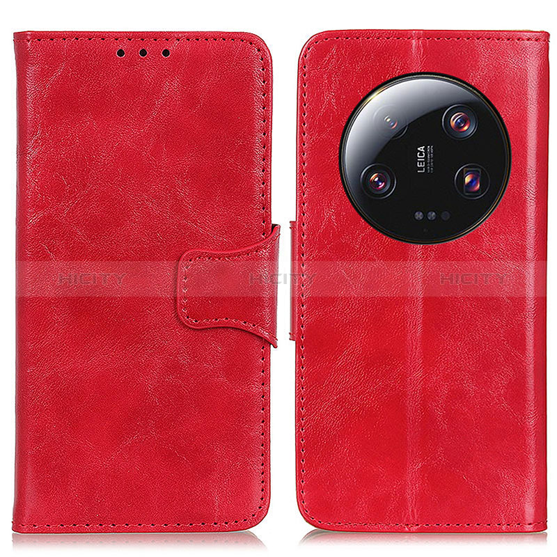 Handytasche Stand Schutzhülle Flip Leder Hülle M02L für Xiaomi Mi 13 Ultra 5G Rot Plus