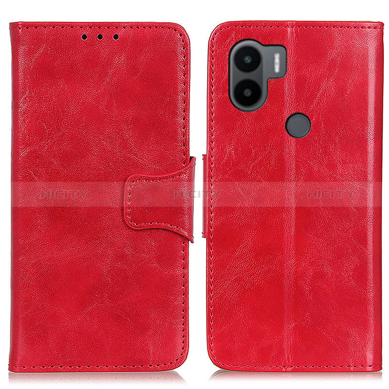 Handytasche Stand Schutzhülle Flip Leder Hülle M02L für Xiaomi Redmi A1 Plus Rot Plus