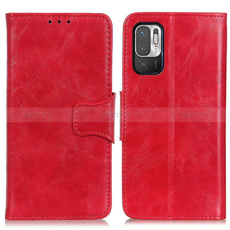 Handytasche Stand Schutzhülle Flip Leder Hülle M02L für Xiaomi Redmi Note 10 5G Rot Plus