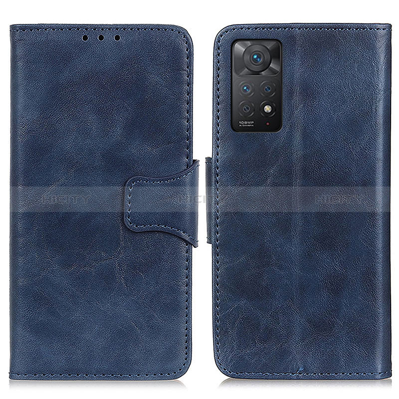 Handytasche Stand Schutzhülle Flip Leder Hülle M02L für Xiaomi Redmi Note 11 Pro 5G Blau Plus