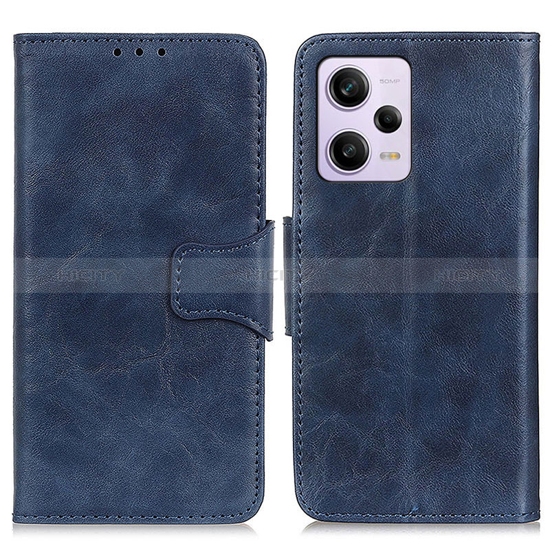 Handytasche Stand Schutzhülle Flip Leder Hülle M02L für Xiaomi Redmi Note 12 Pro 5G Blau Plus