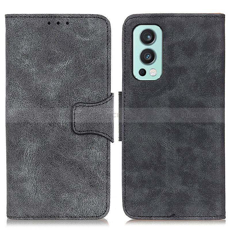 Handytasche Stand Schutzhülle Flip Leder Hülle M03L für OnePlus Nord 2 5G Schwarz