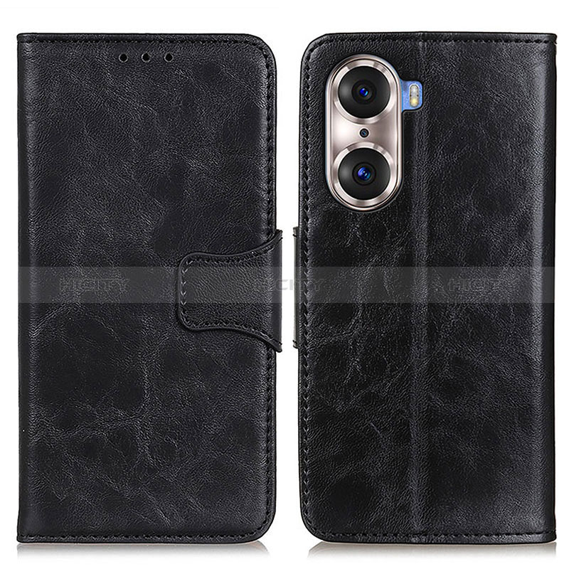 Handytasche Stand Schutzhülle Flip Leder Hülle M05L für Huawei Honor 60 Pro 5G Schwarz