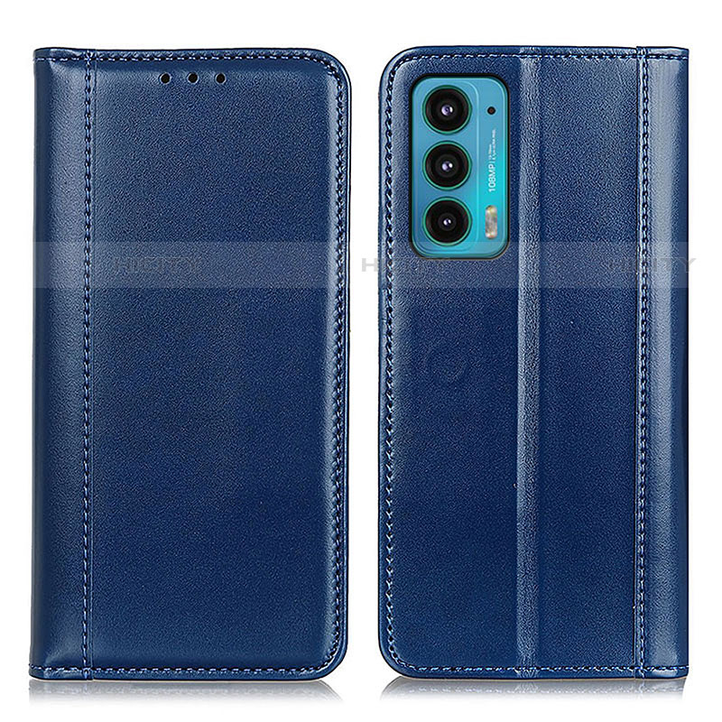 Handytasche Stand Schutzhülle Flip Leder Hülle M05L für Motorola Moto Edge 20 5G Blau Plus